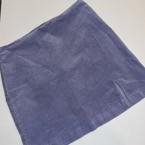 F21 Lilac Purple velvet mini skirt size Medium